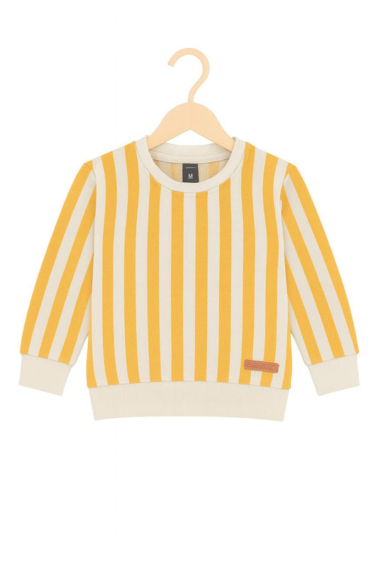 Kids Red Striped Sweatshirt (Red • Yellow • Blue)