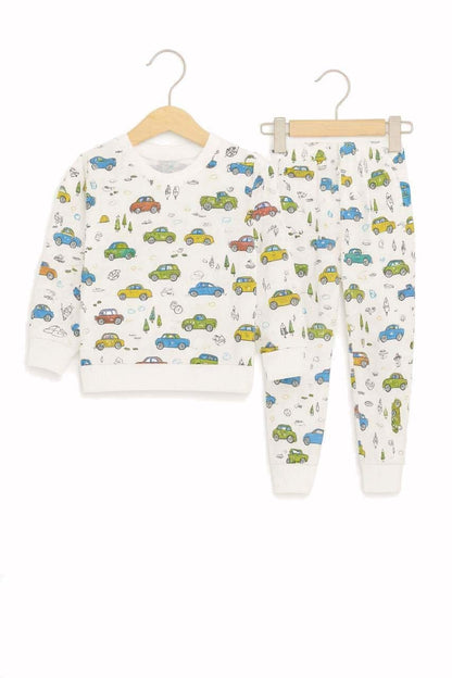 Kids Car-Print Night Suit